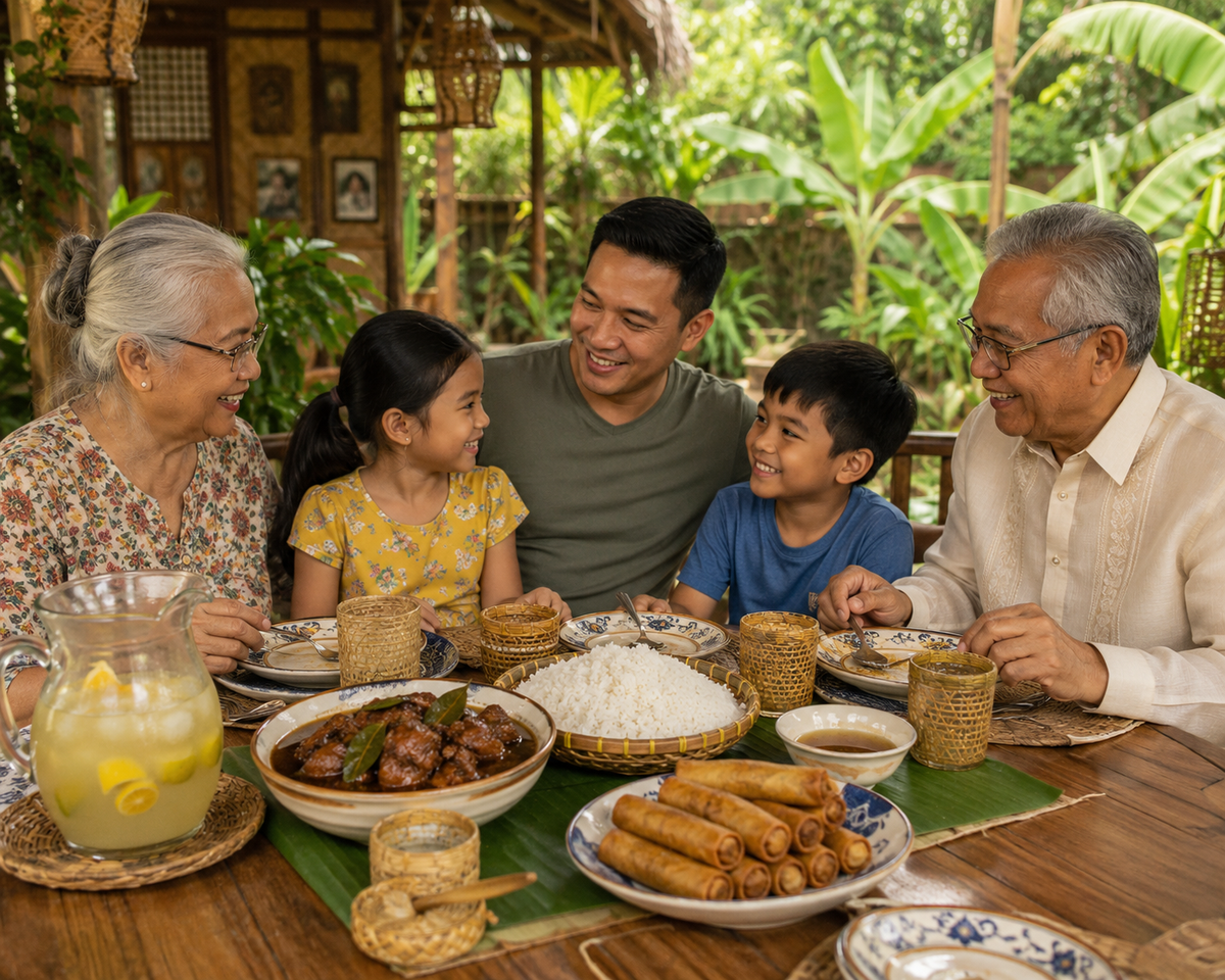 Filipino Traditional Adobo and Turon
