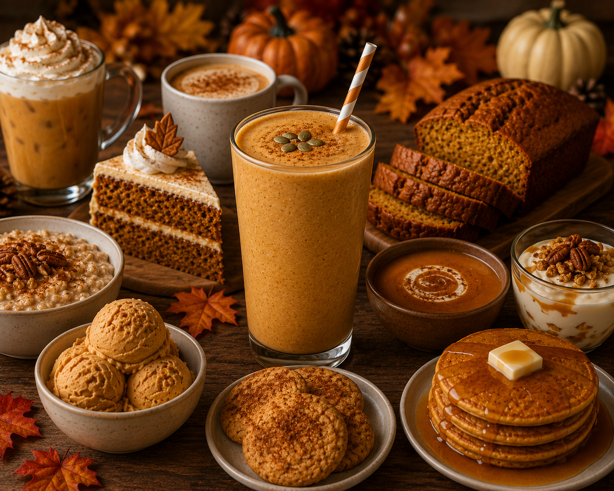 Pumpkin Spice Smoothies under 250 calories