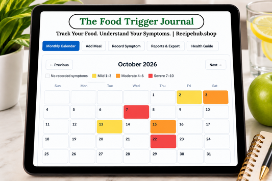 The Food Trigger Journal Interactive Digital Food Tracker